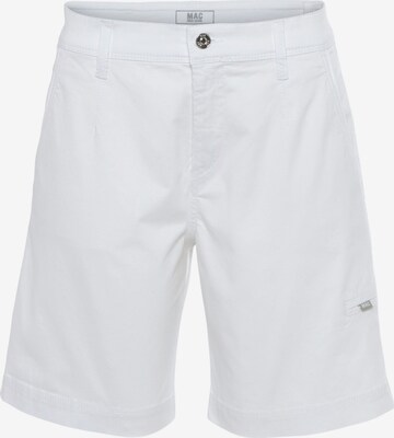 MAC Regular Cargo Pants in White: front