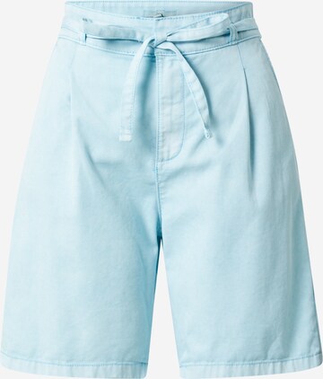 ESPRIT Pleat-Front Pants in Blue: front