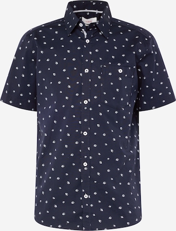 s.Oliver Button Up Shirt in Blue: front