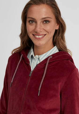 Oxmo Kapuzensweatjacke 'Nicky' in Rot