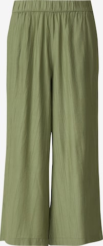 s.Oliver Wide Leg Hose in Grün: Vorderseite