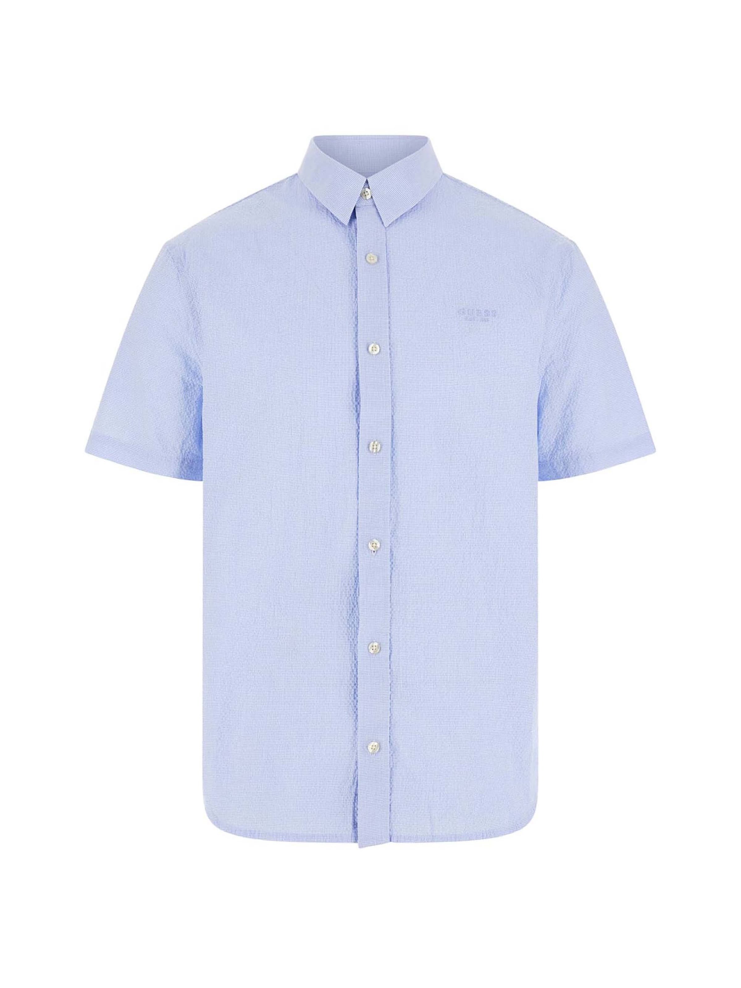 GUESS Regular fit Button Up Shirt in Blue: front