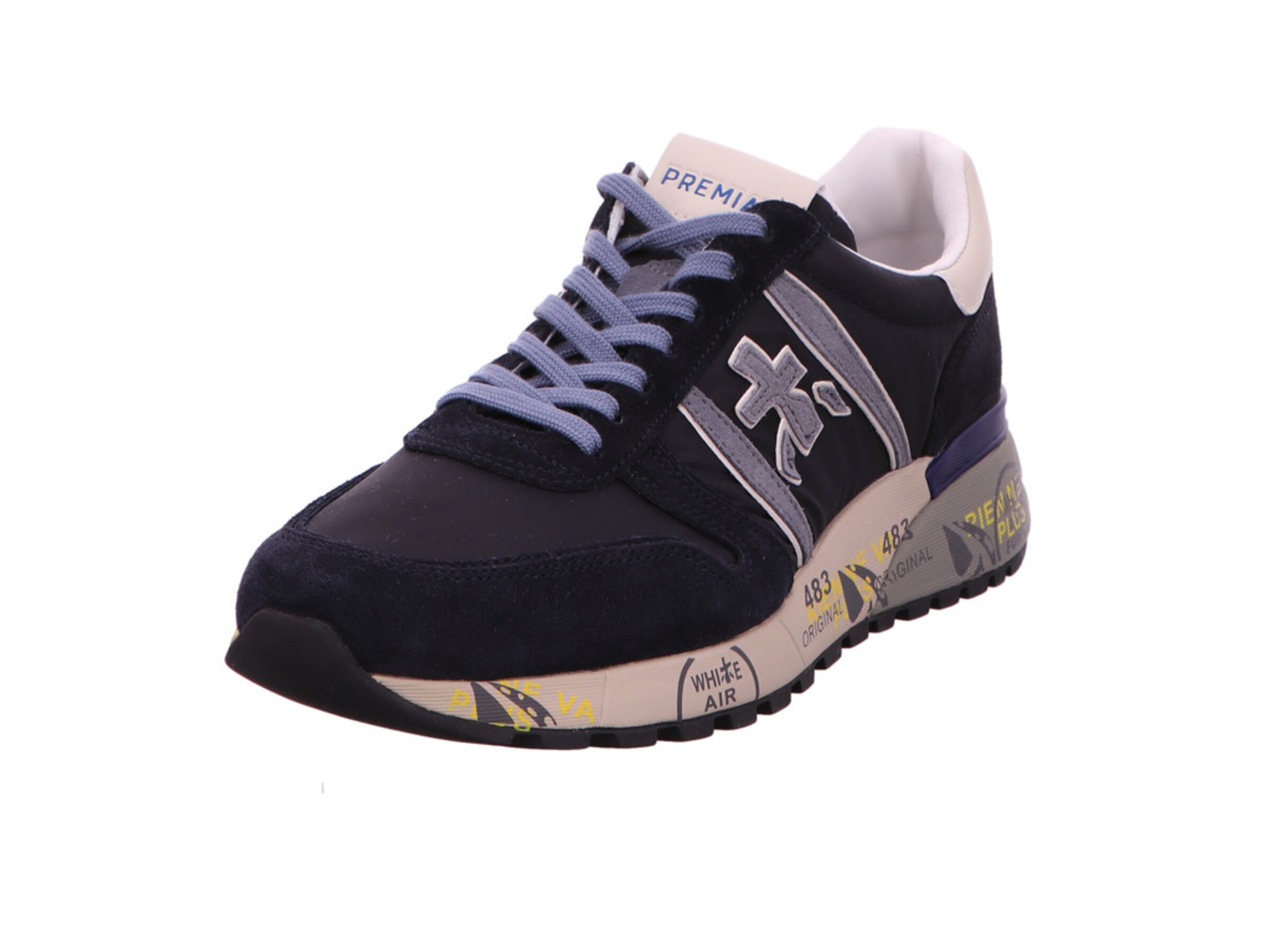 Premiata Sneaker in Blau: Vorderseite