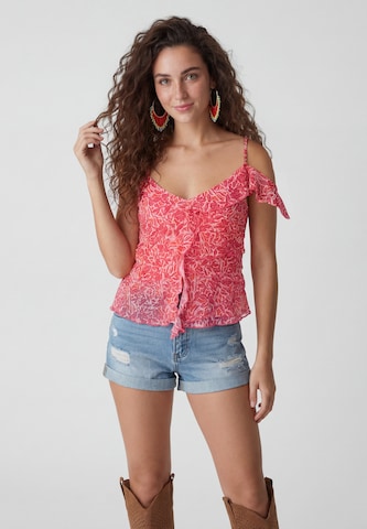 IZIA Top in Rot: Vorderseite