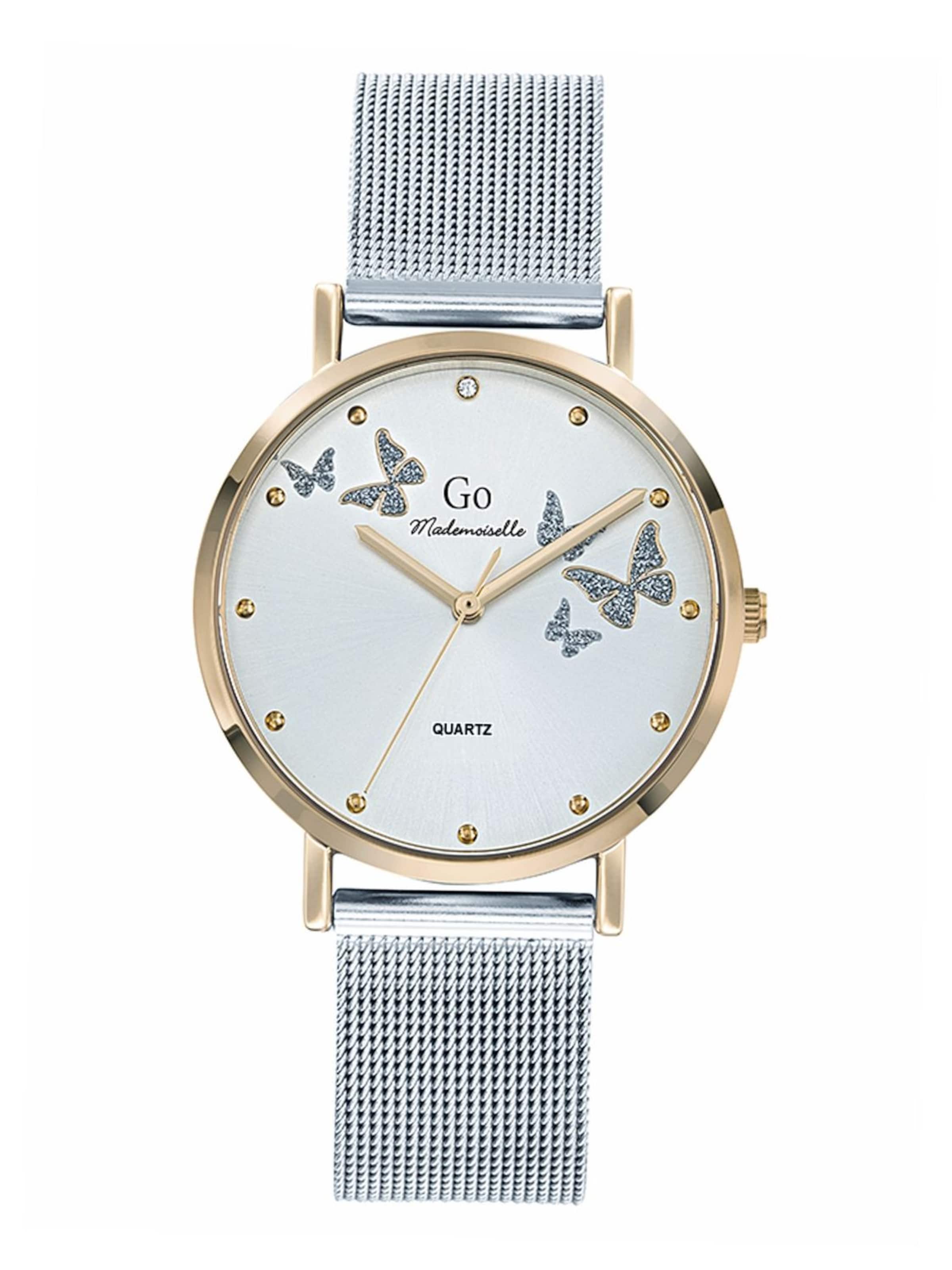 Montre à affichage analogique GO GirlOnly en argent : devant