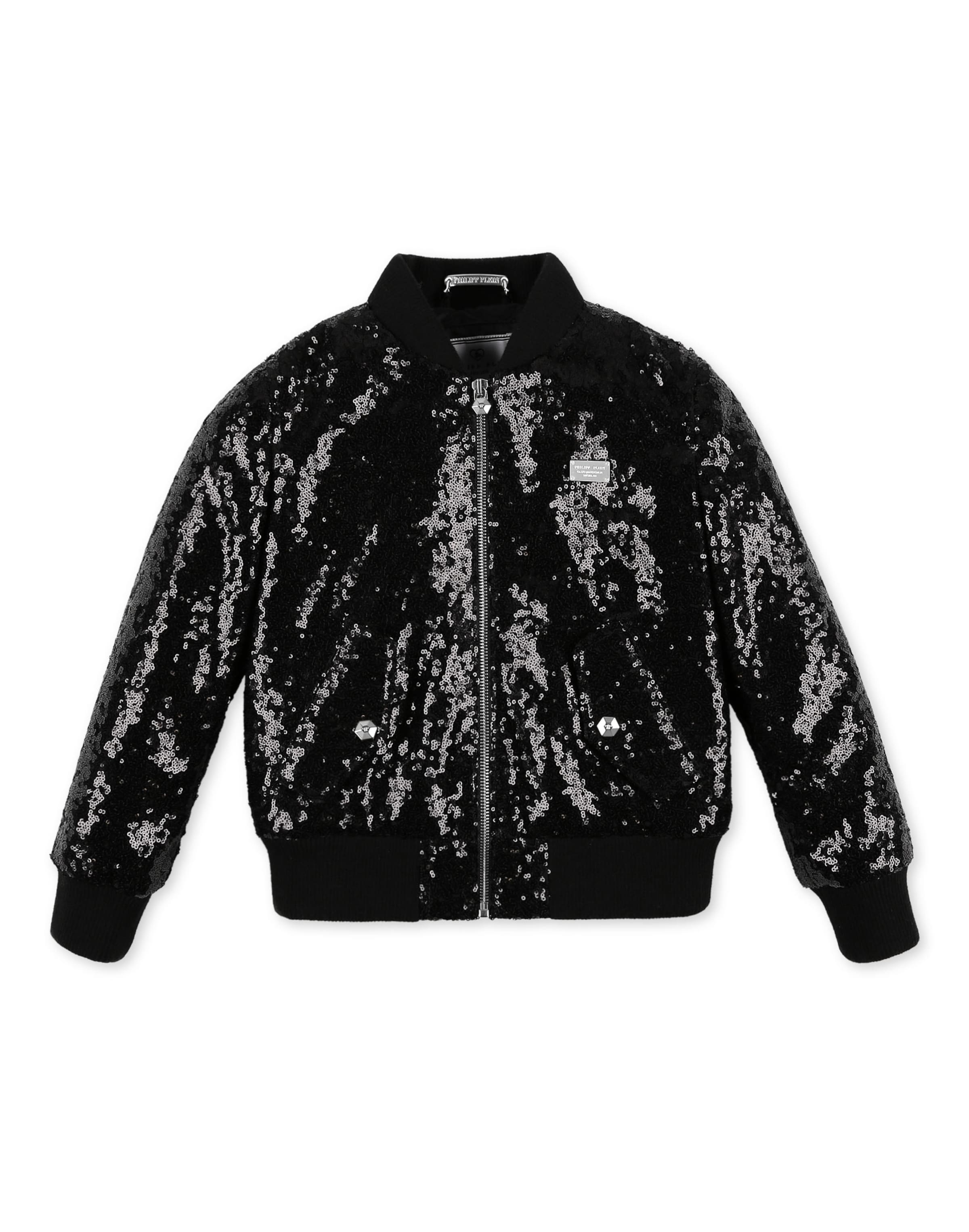 Giacca di mezza stagione di Philipp Plein in nero: frontale