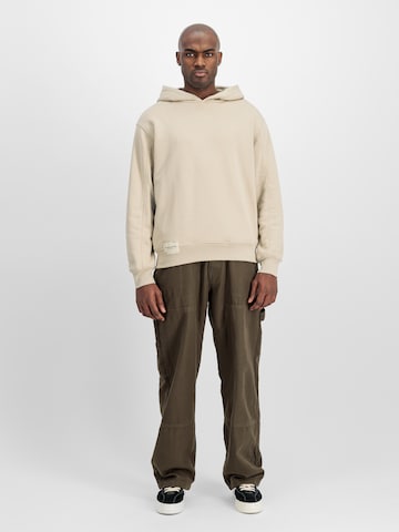 ALPHA INDUSTRIES - Pullover 'Studio Edition' em bege: frente