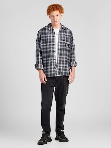 Calvin Klein Jeans Regular Fit Skjorte i sort
