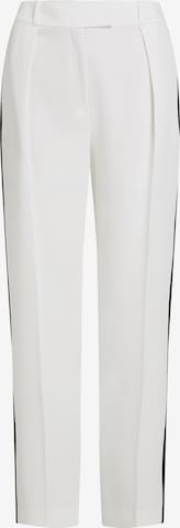 balta Karl Lagerfeld Standartinis Klostuotos kelnės: priekis