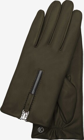 KESSLER Full Finger Gloves 'Enya' in Green: front