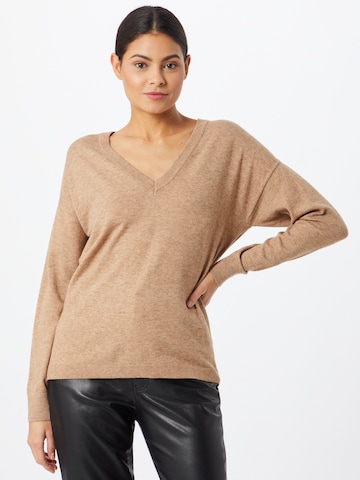 Pull-over 'Thess' OBJECT en marron : devant