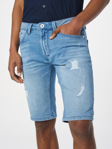 INDICODE JEANS Slimfit Shorts in Blau