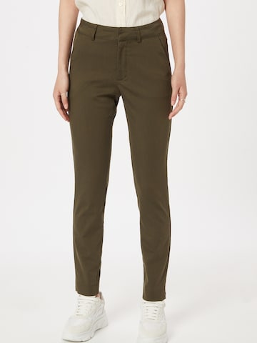 Kaffe Chino Pants 'Lea' in Green: front