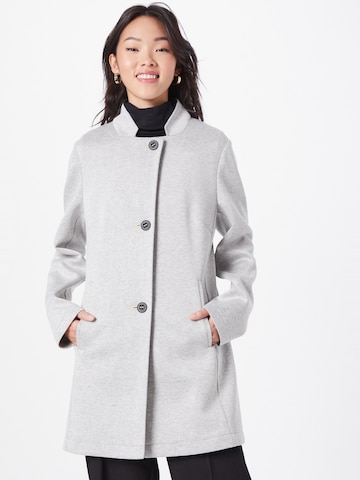 Amber & June Between-Seasons Coat in Grey: front