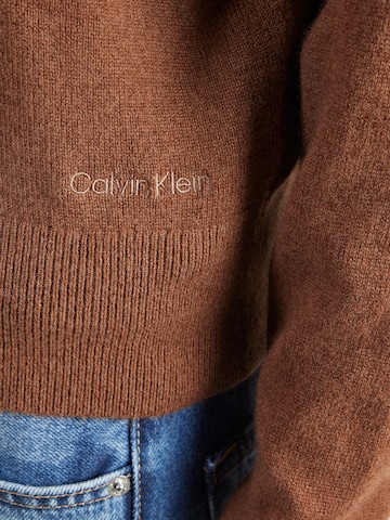 Calvin Klein Pulover | rjava barva