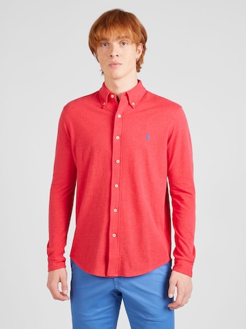 Polo Ralph Lauren Slim fit Overhemd in Roze: voorkant