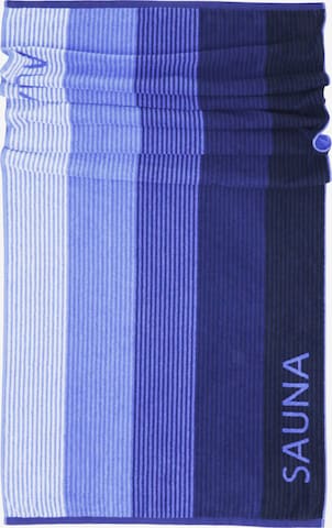 Lashuma Handtuch 'Helsinki' in Blau: Vorderseite