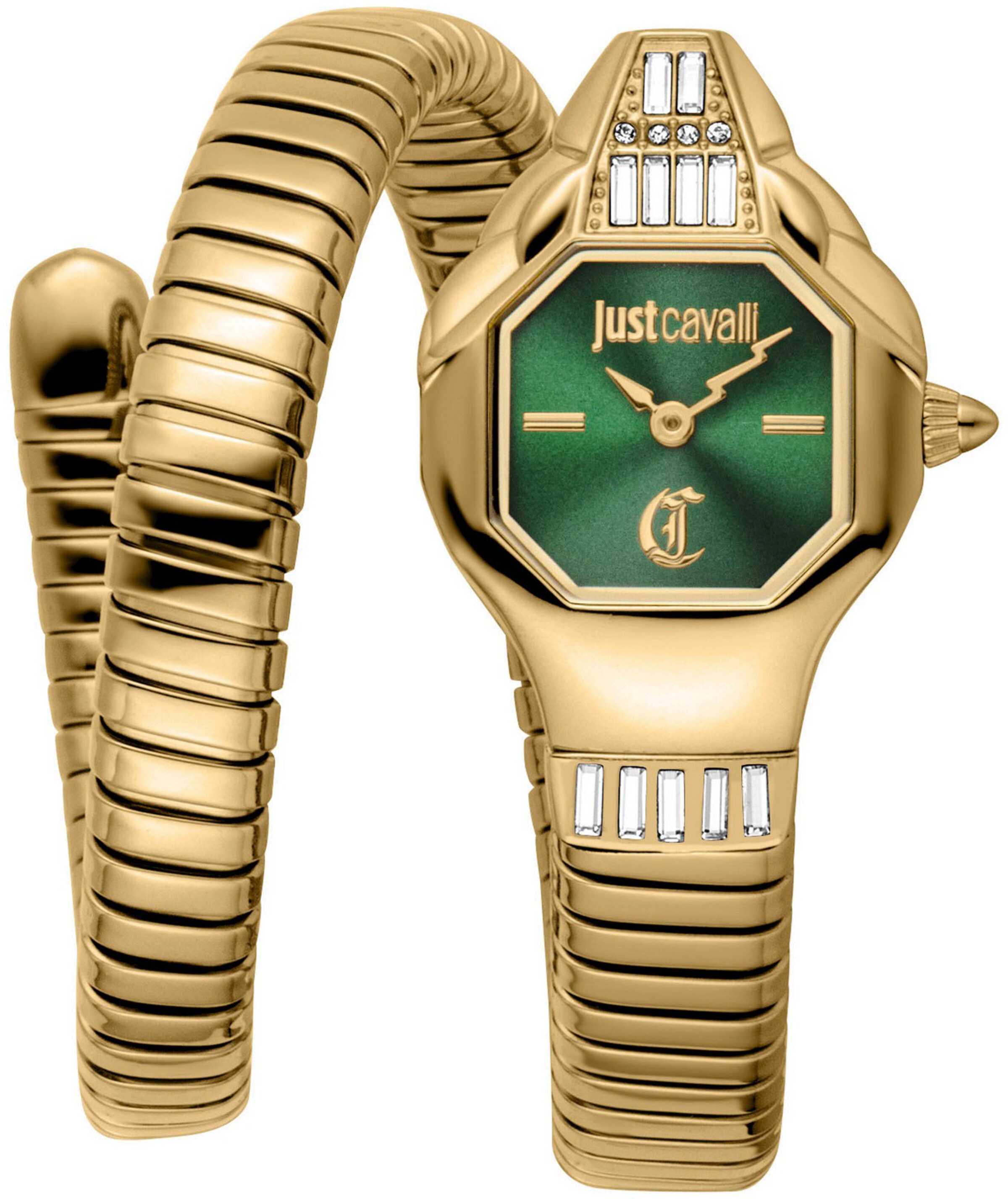 Just Cavalli Time Analog Watch in Gold: front