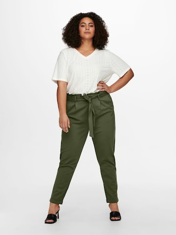 Effilé Pantalon à pince ONLY Carmakoma en vert