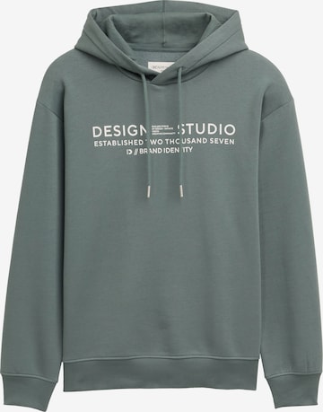 Sweat-shirt TOM TAILOR DENIM en vert : devant