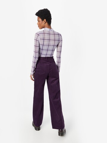 Monki Regular Pants in Purple