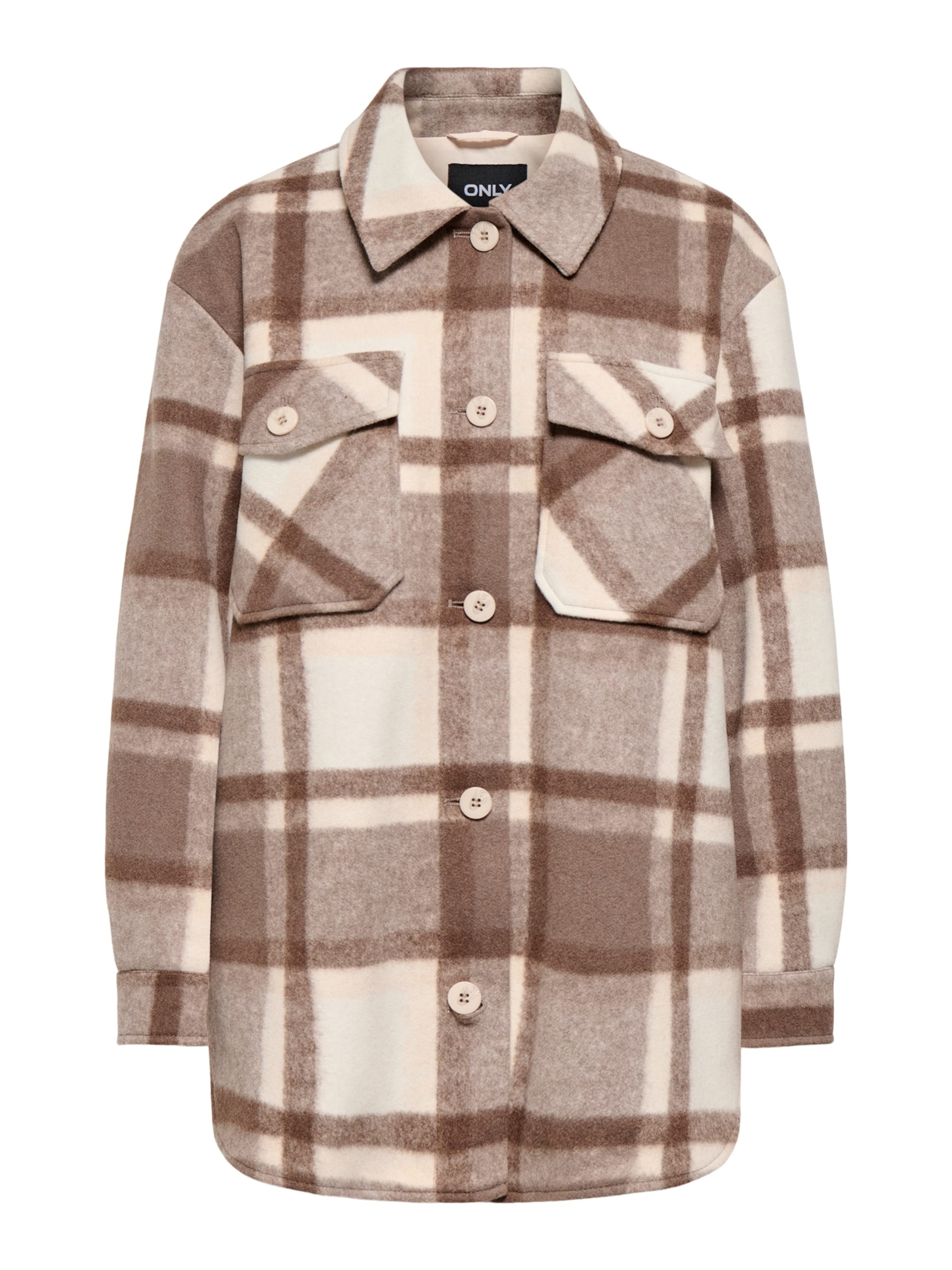 ONLY Between-seasons coat 'ONLAYLIN' in Beige: front