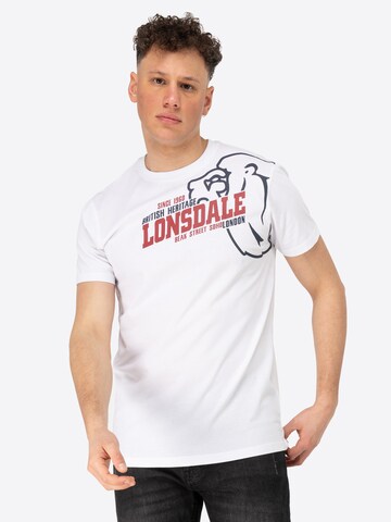Maglietta 'Walkley' di LONSDALE in bianco: frontale