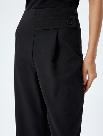 Koton Regular Trousers 'Palazzo' in Black