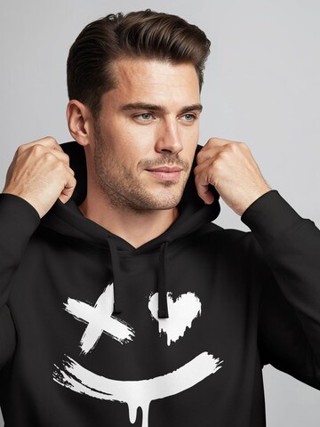 Neverless Sweatshirt 'Creepy Smile'‌‌‌‌ in Schwarz