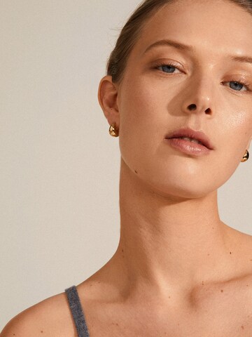 Pilgrim - Pendientes 'Alexane' en oro: frente