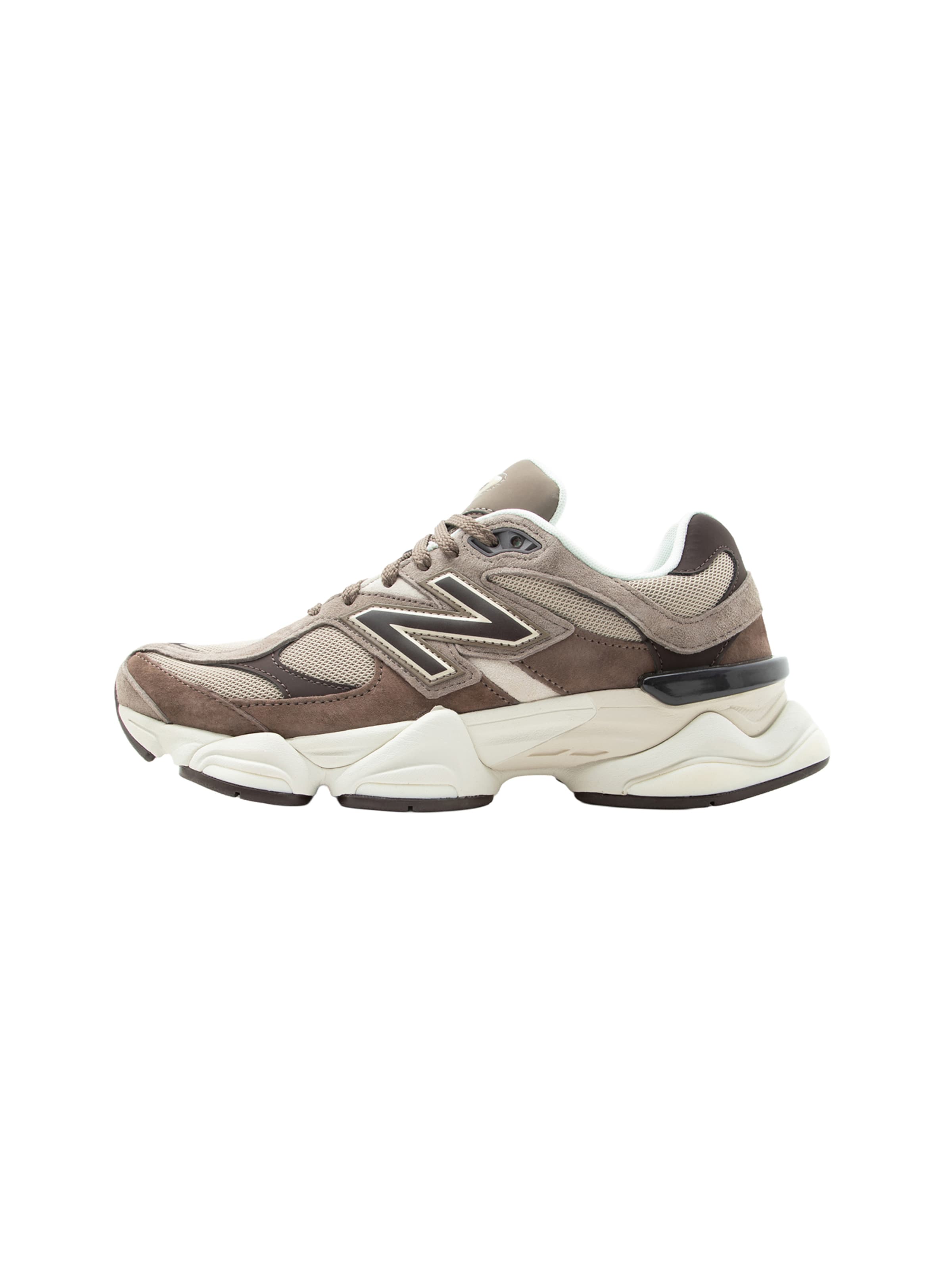 new balance Baskets basses '9060' en marron / taupe / blanc, Vue avec produit