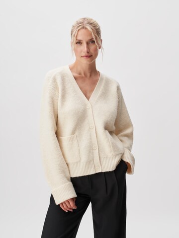 LeGer by Lena Gercke Knit cardigan 'Mona' in Beige: front