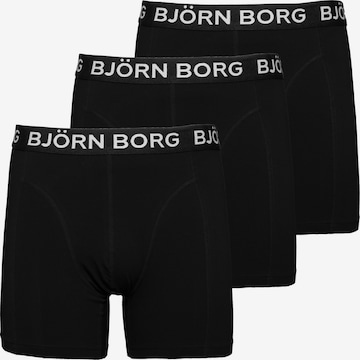 BJÖRN BORG Athletic Underwear in Black: front