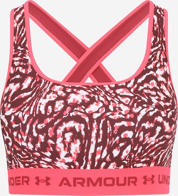 UNDER ARMOUR - Bustier Sujetador deportivo en rosa: frente