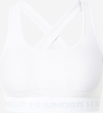 Bustier Soutien-gorge de sport UNDER ARMOUR en blanc : devant