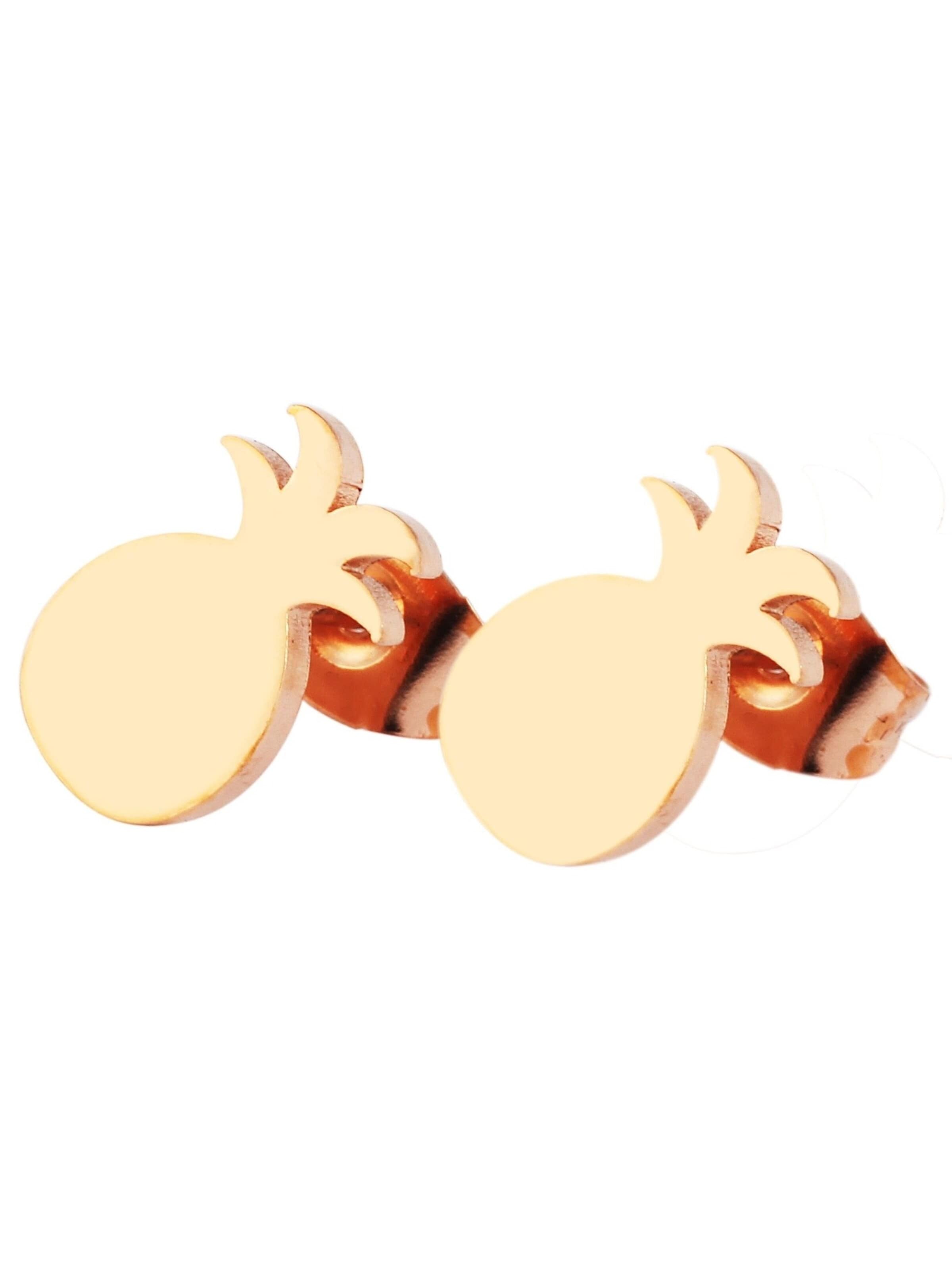 Akzent Earrings 'Marika, goldfarbig, langlebig' in Gold: front