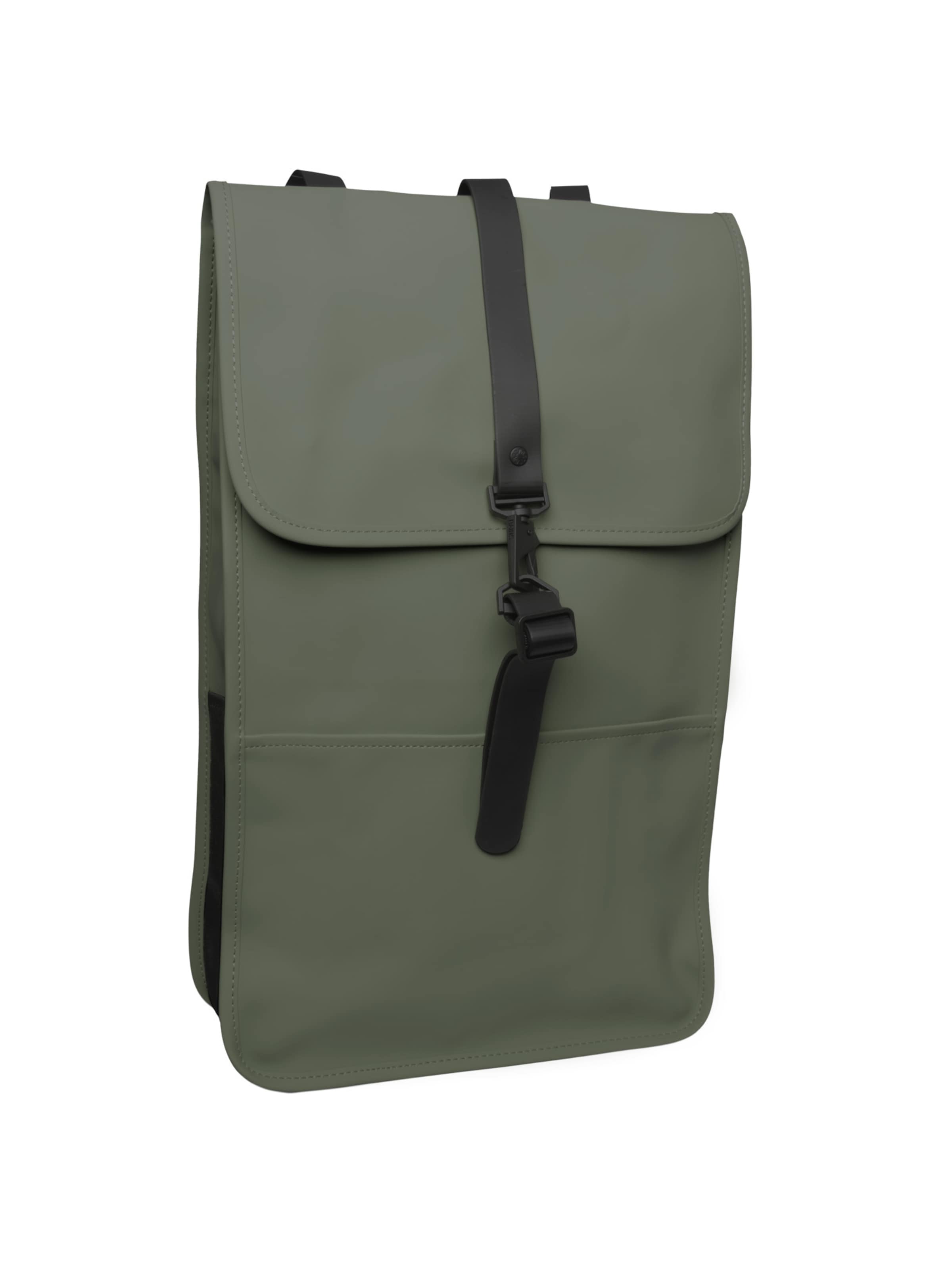 Zaino di RAINS in verde: frontale