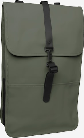 Zaino di RAINS in verde: frontale