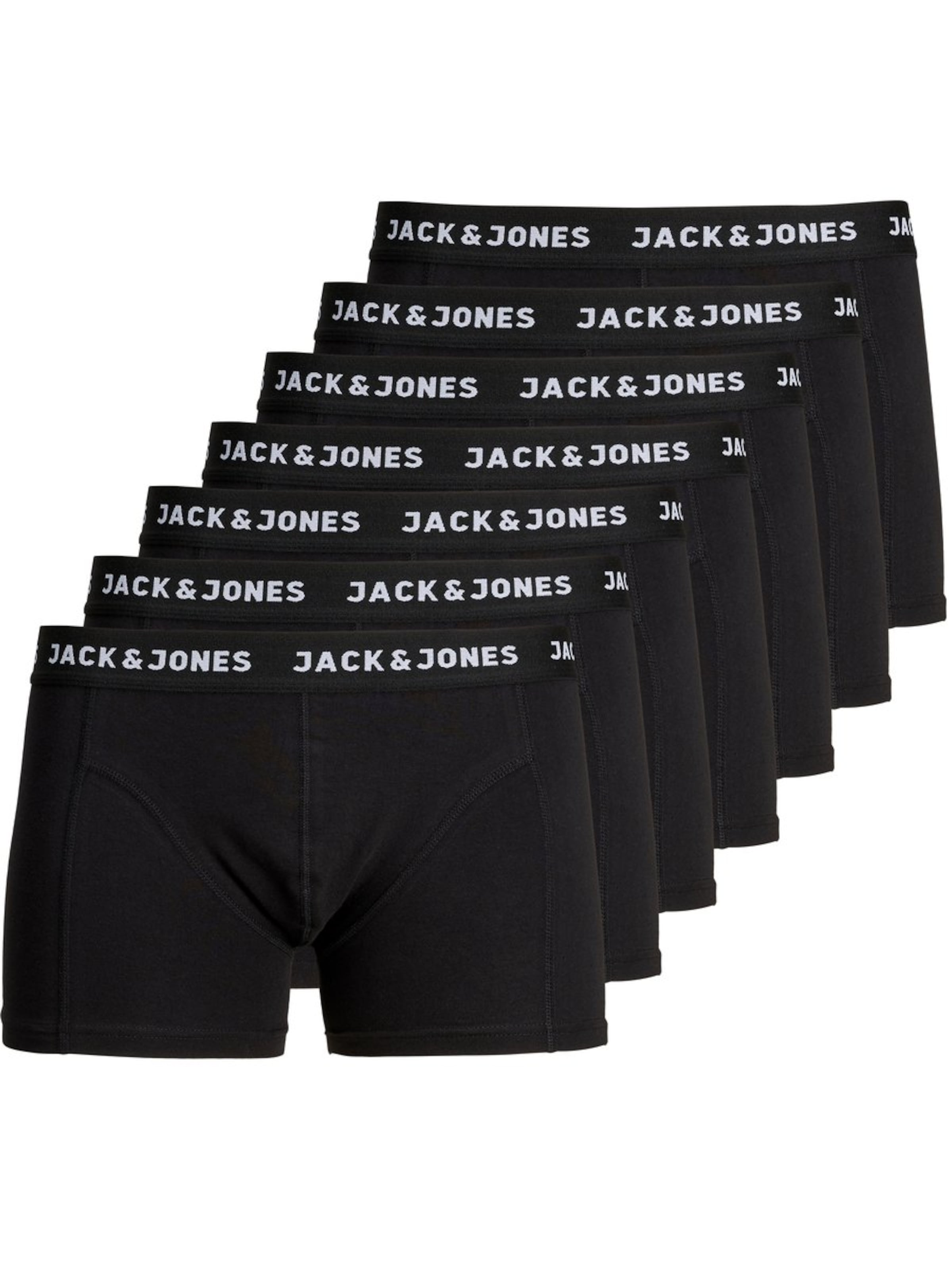 JACK & JONES - Calzoncillo boxer 'Chuey' en negro: frente