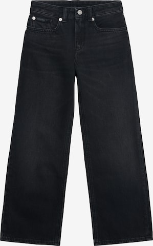 juoda Calvin Klein Jeans Plačios klešnės Džinsai: priekis
