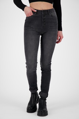 Alife and Kickin Skinny Jeans 'LeonoraAK' in Zwart: voorkant