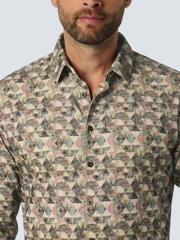 No Excess Comfort fit Button Up Shirt in Grey