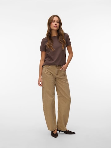 VERO MODA T-Shirt 'VMPAULA' in Braun