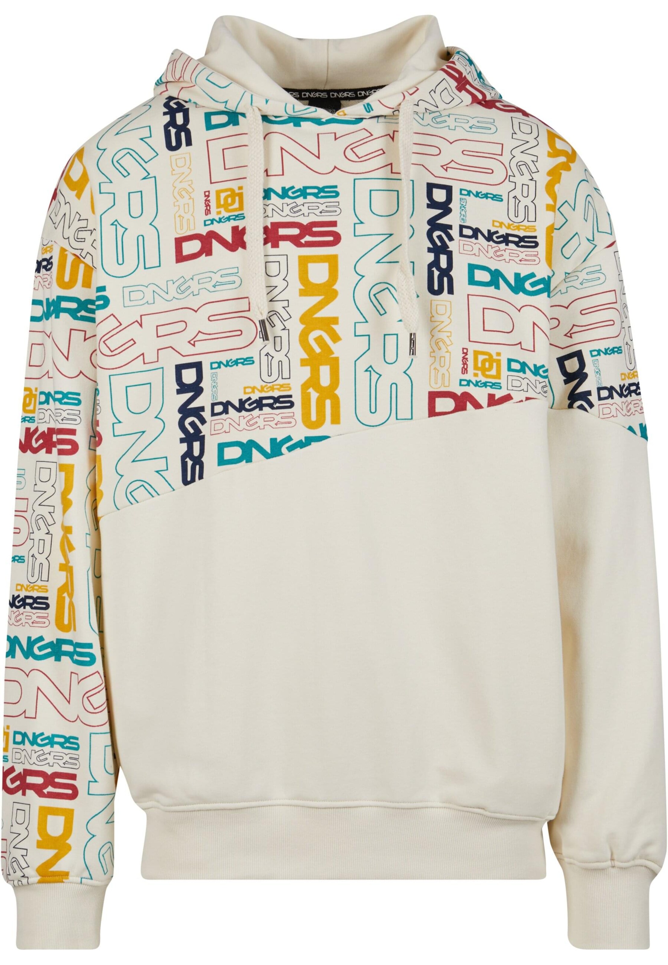 Dangerous DNGRS Sweatshirt 'Maze' in Beige: Vorderseite