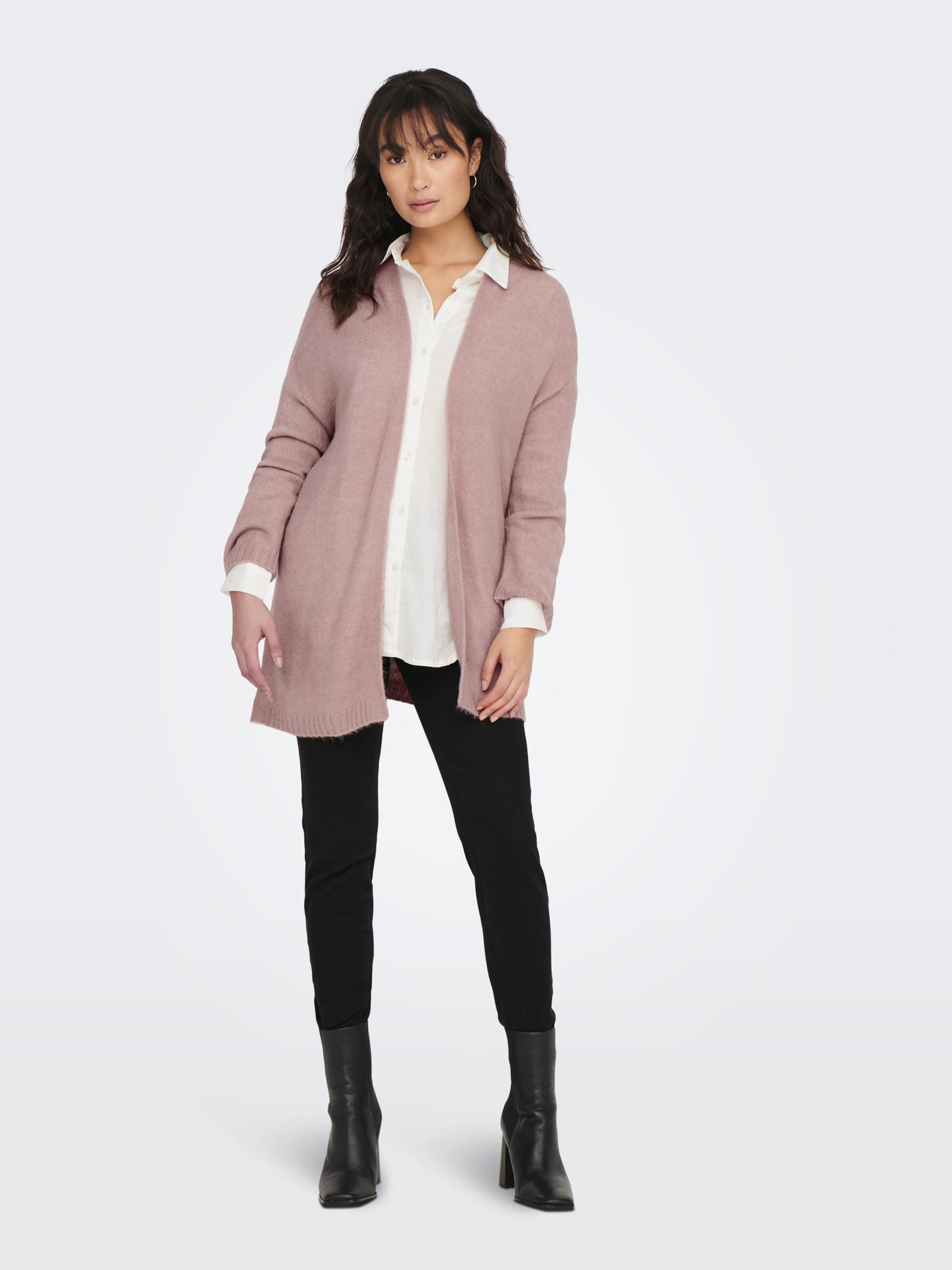 Dusky pink cardigan cheap