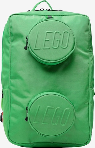 LEGO Backpack 'Brick' in Green: front