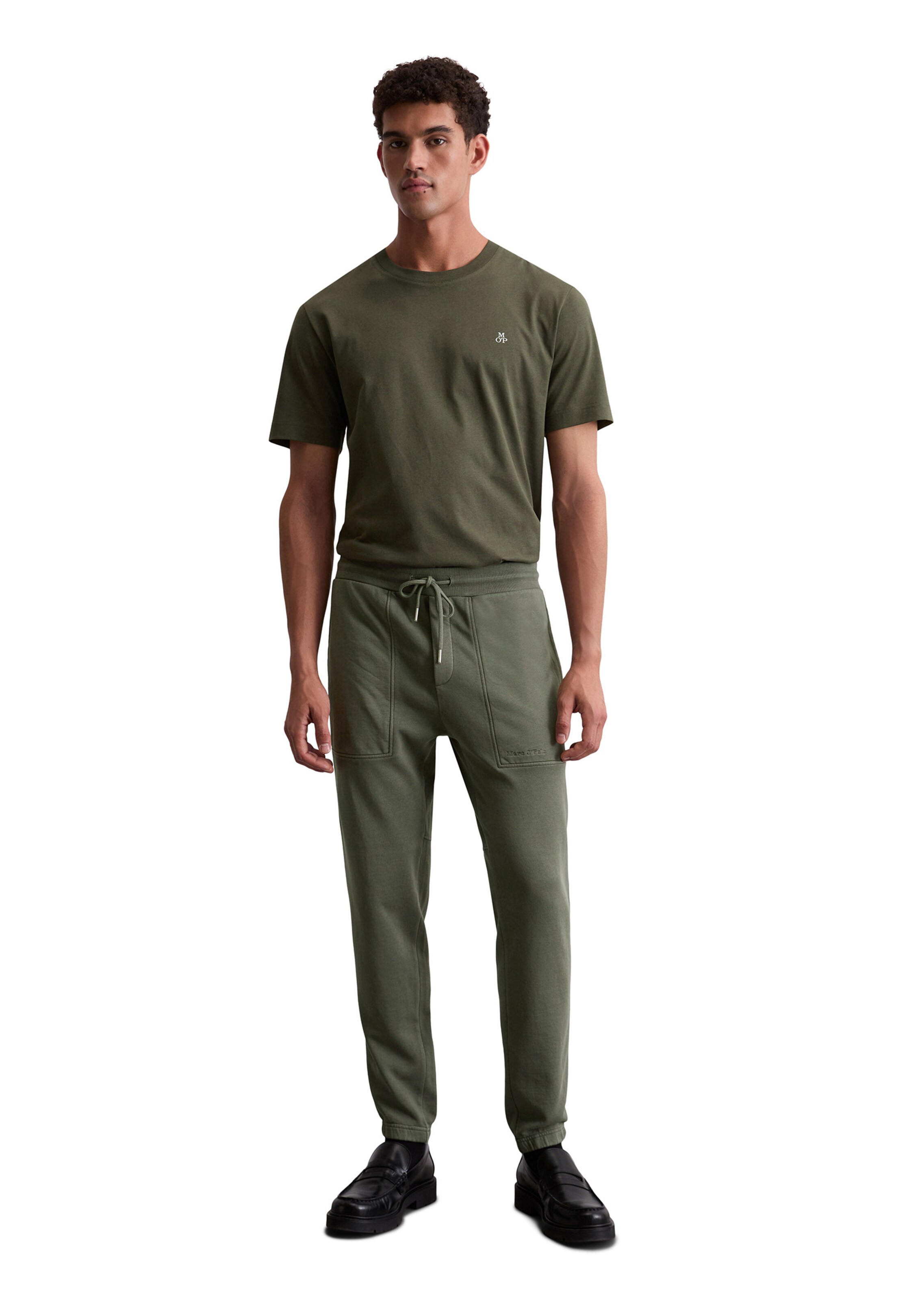 Marc O'Polo Štandardný strih Nohavice - Zelená