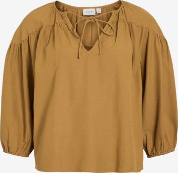 Camicia da donna di VILA in marrone: frontale