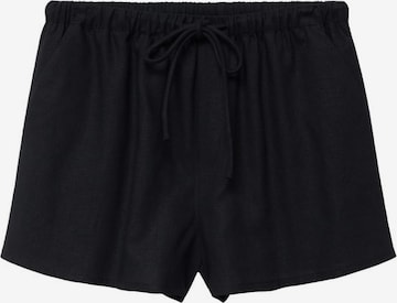 MANGO Regular Pants 'Cris' in Black: front