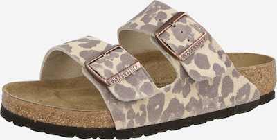 35 dydžio Šlepetės 'Arizona' iš BIRKENSTOCK, spalva – smėlio spalva / alyvinė spalva, Prekių apžvalga